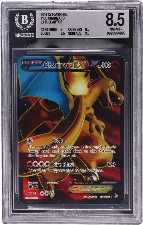 2014 Pokemon XY Flashfire #100 Charizard EX Full Art UR