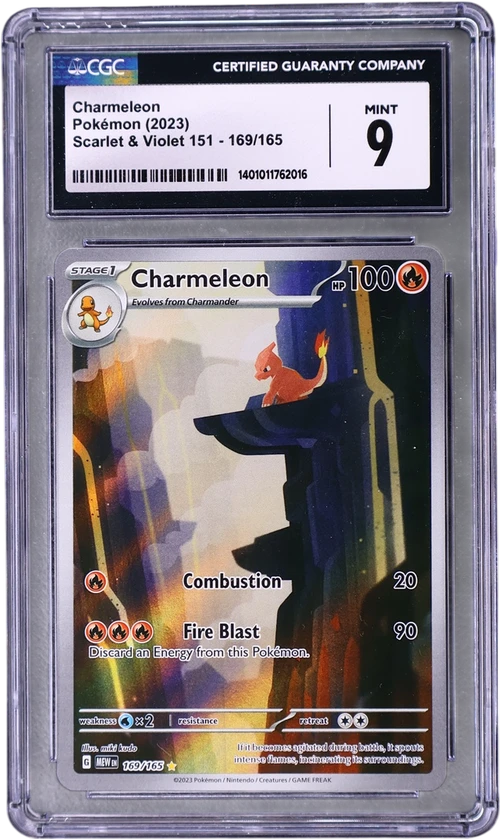 2023 Pokemon Scarlet & Violet 151 - MEW EN 169/165 Charmeleon Illustration Rare Holo