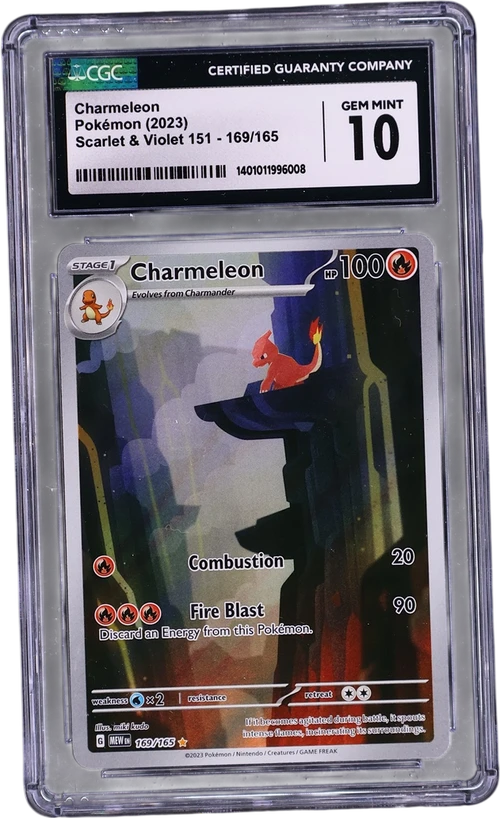 2023 Pokemon Scarlet & Violet 151 - MEW EN 169/165 Charmeleon Illustration Rare Holo