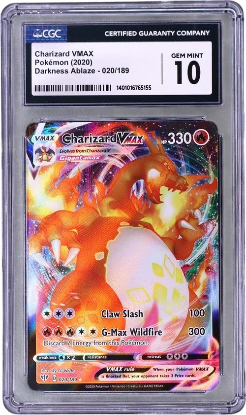 2020 Pokemon Darkness Ablaze 020/189 Charizard VMAX Holo