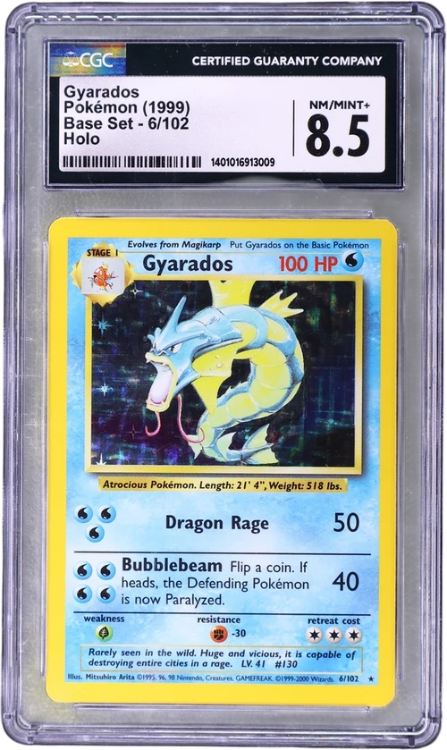 1999 Pokemon Base Set - Unlimited 6/102 Gyarados Holo