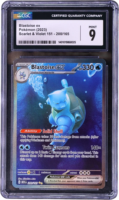 2023 Pokemon Scarlet & Violet 151 - MEW EN 200/165 Blastoise ex Special Illustration Rare (Holo)