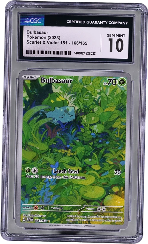 2023 Pokemon Scarlet & Violet 151 - MEW EN 166/165 Bulbasaur Illustration Rare Holo