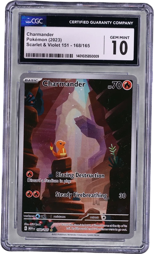 2023 Pokemon Scarlet & Violet 151 - MEW EN 168/165 Charmander Illustration Rare Holo