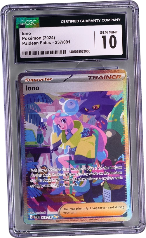 2024 Pokemon Paldean Fates - PAF EN 237/091 Iono Special Illustration Rare (Holo)
