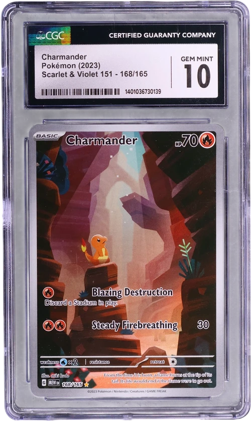 2023 Pokemon Scarlet & Violet 151 - MEW EN 168/165 Charmander Illustration Rare Holo