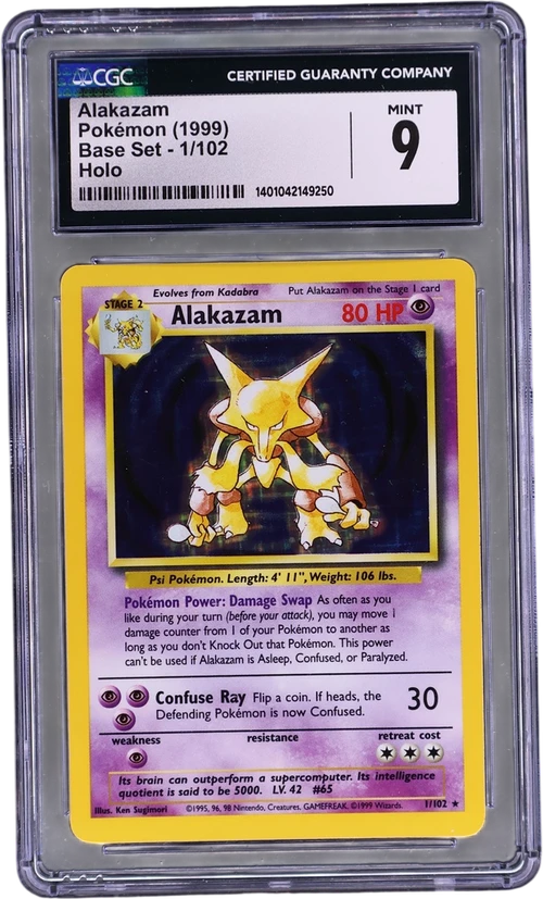 1999 Pokemon Base Set - Unlimited 1/102 Alakazam Holo