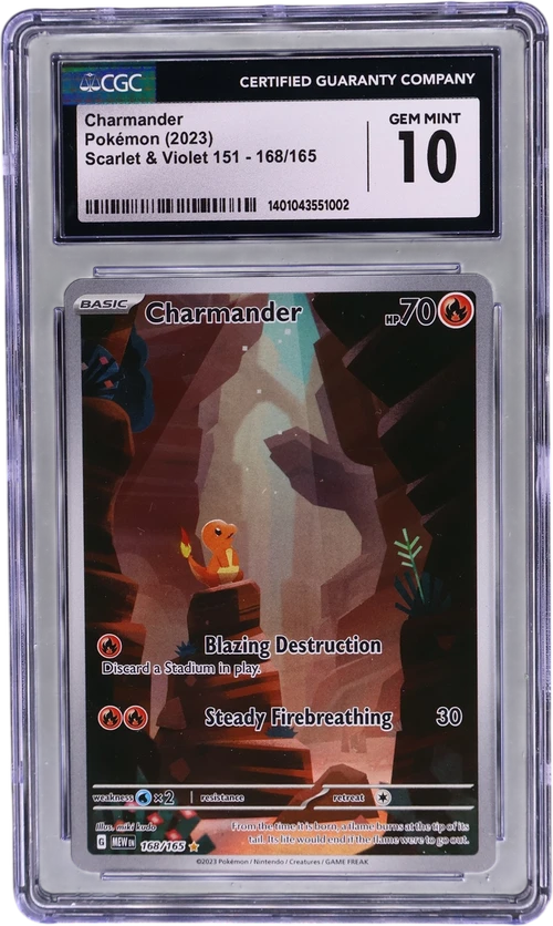 2023 Pokemon Scarlet & Violet 151 - MEW EN 168/165 Charmander Illustration Rare Holo