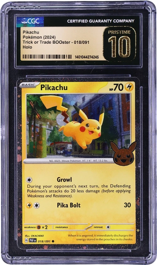 2024 Pokemon Trick or Trade BOOster (2024) 018/091 Pikachu Holo