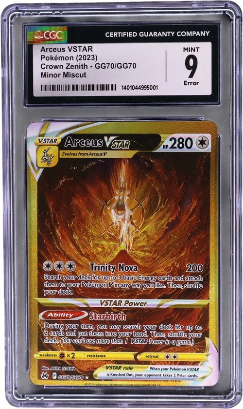 2023 Pokemon Crown Zenith GG70/GG70 Arceus VSTAR Galarian Gallery Holo