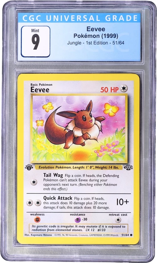 1999 Pokemon Jungle - 1st Edition 51/64 Eevee