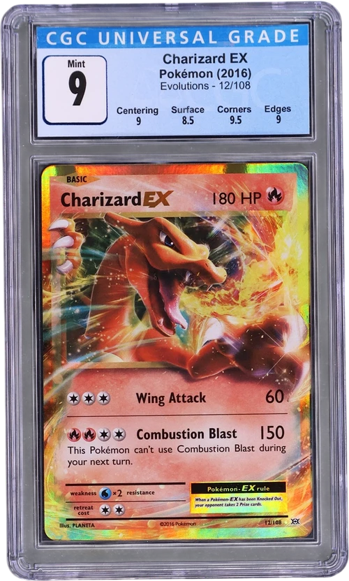 2016 Pokemon Evolutions 12/108 Charizard EX Holo