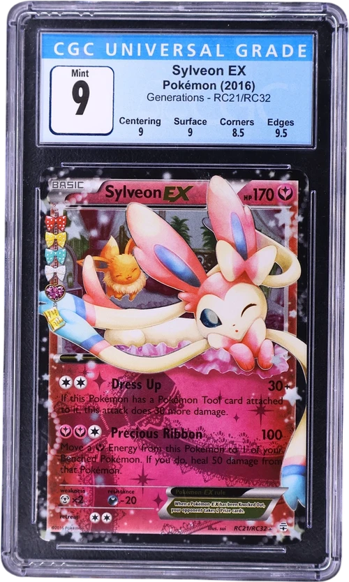 2016 Pokemon Generations RC21/RC32 Sylveon EX Radiant Collection Holo