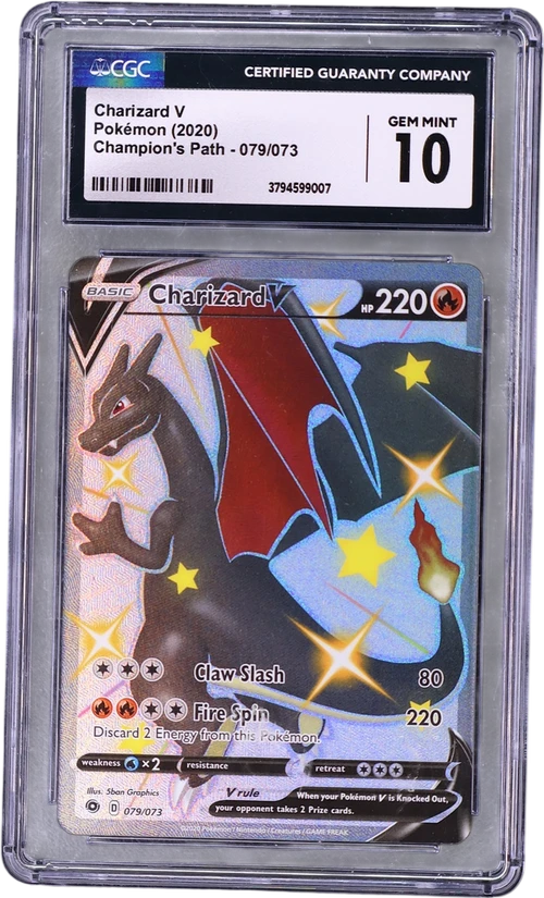 2020 Pokemon Champion's Path 079/073 Charizard V Secret Rare Holo