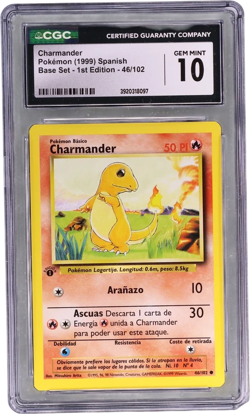 1999 Pokemon Base Set - 1st Edition Spanish 46/102 Charmander