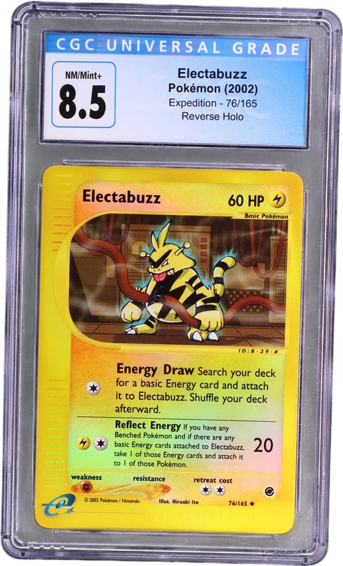 2002 Pokemon Expedition 76/165 Electabuzz Reverse Holo