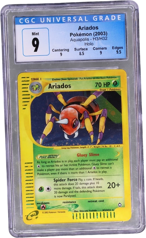 2003 Pokemon Aquapolis H3/H32 Ariados Holo