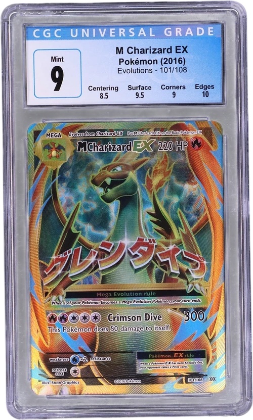 2016 Pokemon Evolutions 101/108 M Charizard EX Ultra Rare Holo