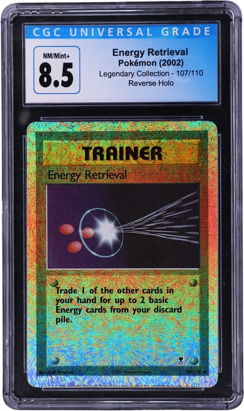 2002 Pokemon Legendary Collection 107/110 Energy Retrieval Reverse Holo