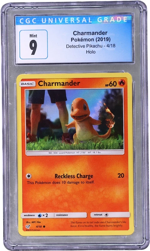 2019 Pokemon Detective Pikachu 4/18 Charmander Holo