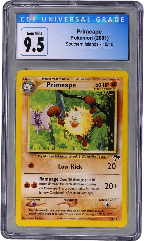 2001 Pokemon Southern Islands 18/18 Primeape