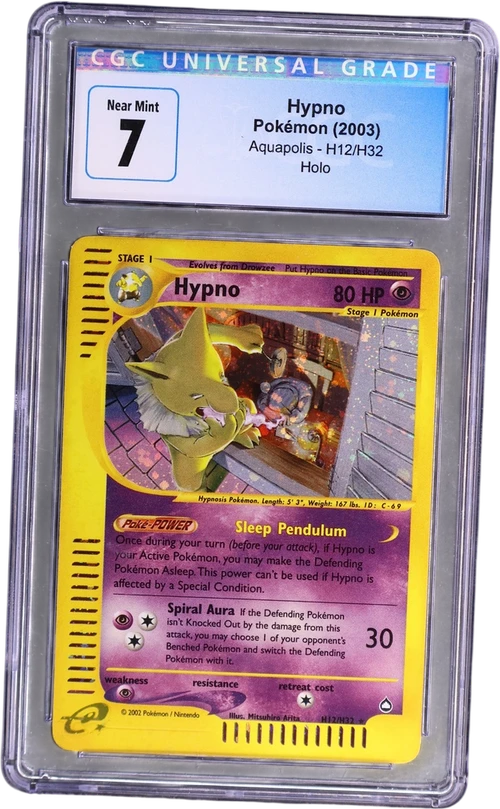 2003 Pokemon Aquapolis H12/H32 Hypno Holo