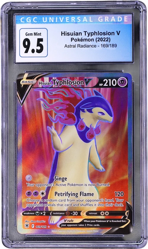 2022 Pokemon Astral Radiance 169/189 Hisuian Typhlosion V Ultra Rare Holo