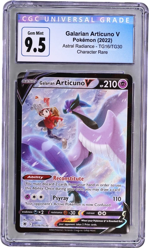 2022 Pokemon Astral Radiance TG16/TG30 Galarian Articuno V Trainer Gallery Holo