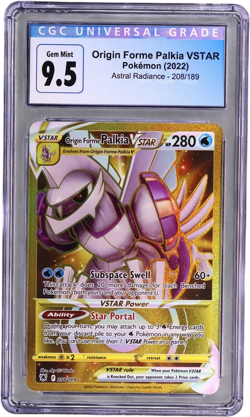 2022 Pokemon Astral Radiance 208/189 Origin Forme Palkia VSTAR Secret Rare Holo
