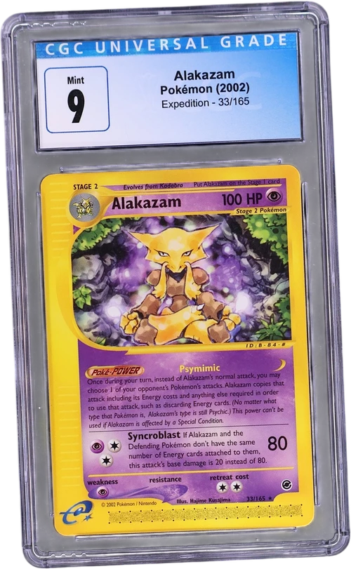 2002 Pokemon Expedition 33/165 Alakazam