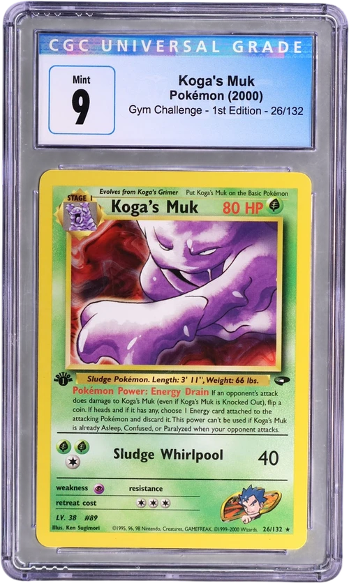 2000 Pokemon Gym Challenge - 1st Edition 26/132 Koga's Muk