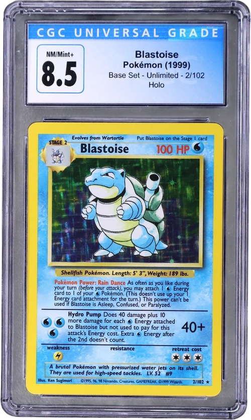 1999 Pokemon Base Set - Unlimited 2/102 Blastoise Holo