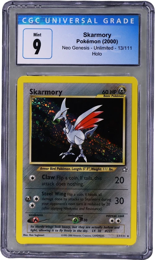 2000 Pokemon Neo Genesis - Unlimited 13/111 Skarmory Holo