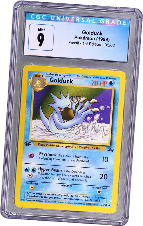 1999 Pokemon Fossil - 1st Edition 35/62 Golduck