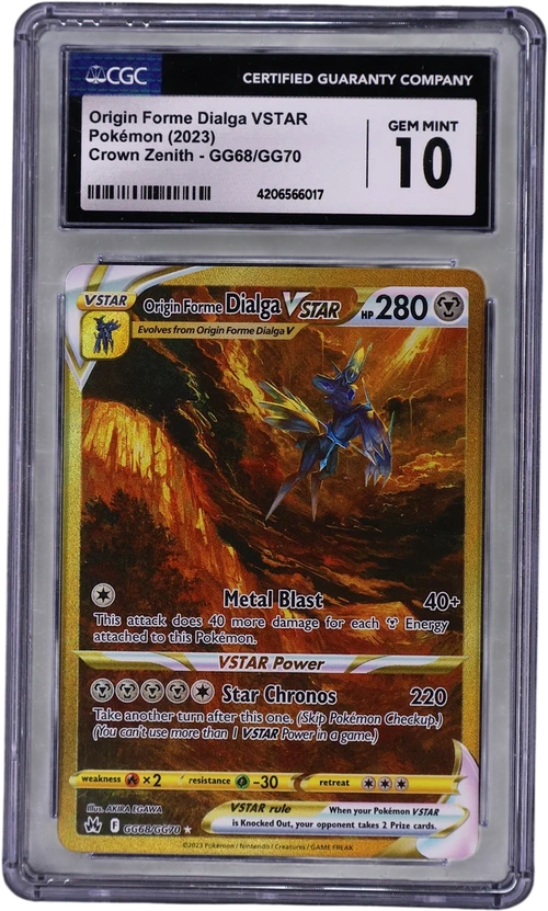 2023 Pokemon Crown Zenith GG68/GG70 Origin Forme Dialga VSTAR Galarian Gallery Holo
