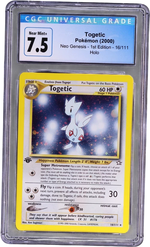 2000 Pokemon Neo Genesis - 1st Edition 16/111 Togetic Holo