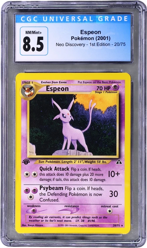 2001 Pokemon Neo Discovery - 1st Edition 20/75 Espeon