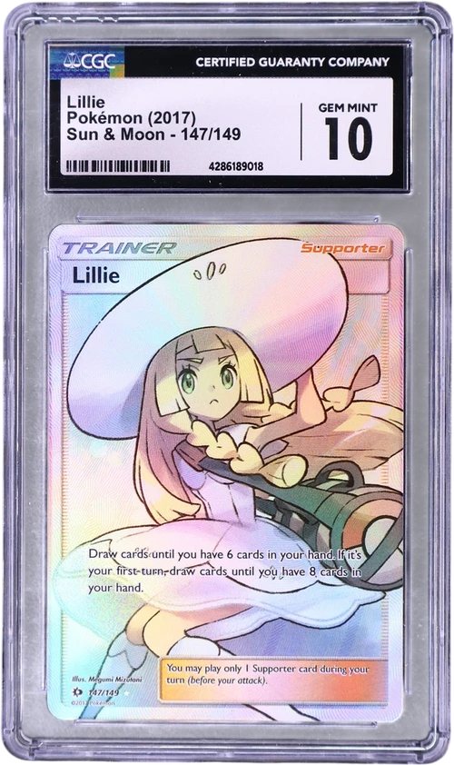 2017 Pokemon Sun & Moon 147/149 Lillie Ultra Rare Holo