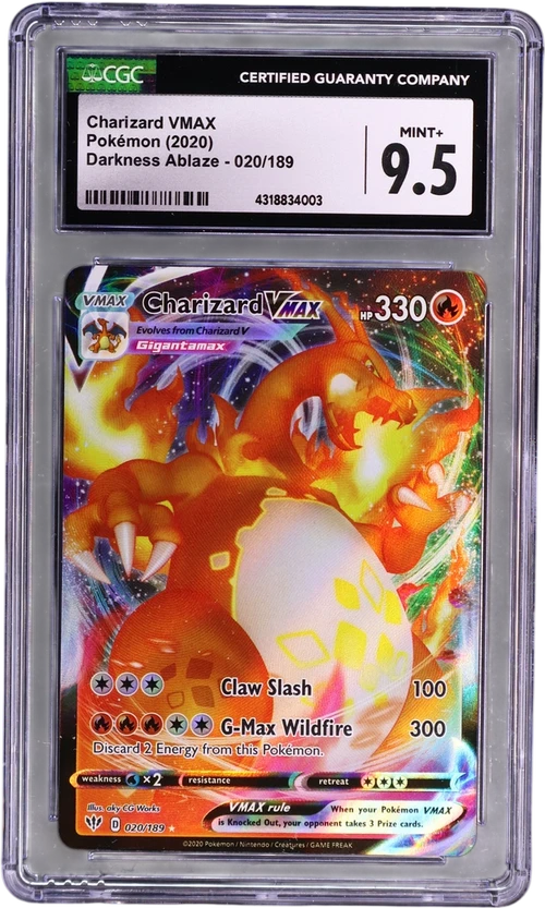 2020 Pokemon Darkness Ablaze 020/189 Charizard VMAX Holo