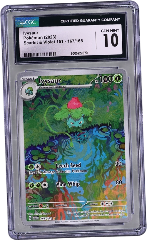 2023 Pokemon Scarlet & Violet 151 - MEW EN 167/165 Ivysaur Illustration Rare Holo