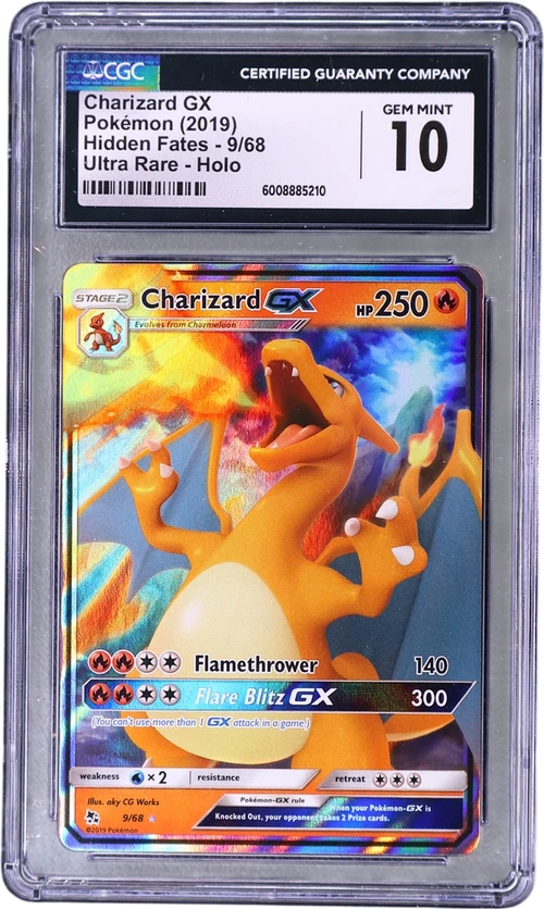 2019 Pokemon Hidden Fates 9/68 Charizard GX Holo