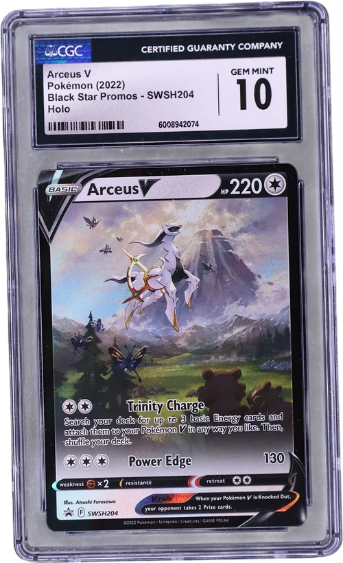 2022 Pokemon Black Star Promos - Sword & Shield SWSH204 Arceus V Arceus V Figure Collection (Holo)