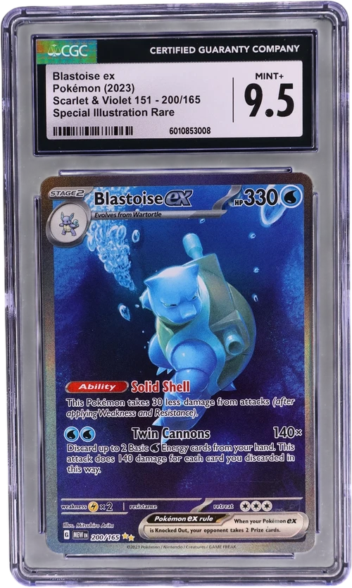 2023 Pokemon Scarlet & Violet 151 - MEW EN 200/165 Blastoise ex Special Illustration Rare (Holo)