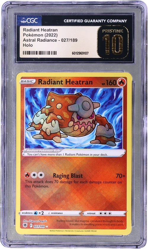 2022 Pokemon Astral Radiance 027/189 Radiant Heatran Holo