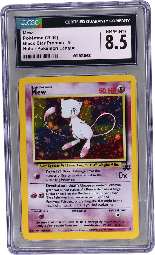 2000 Pokemon Black Star Promos - WotC 9 Mew Pokémon League (Holo)