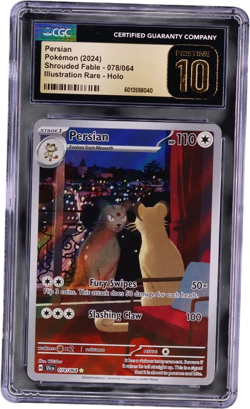 2024 Pokemon Shrouded Fable - SFA EN 078/064 Persian Illustration Rare Holo