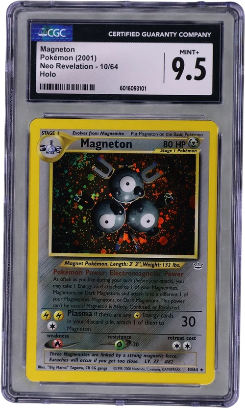 2001 Pokemon Neo Revelation - Unlimited 10/64 Magneton Holo