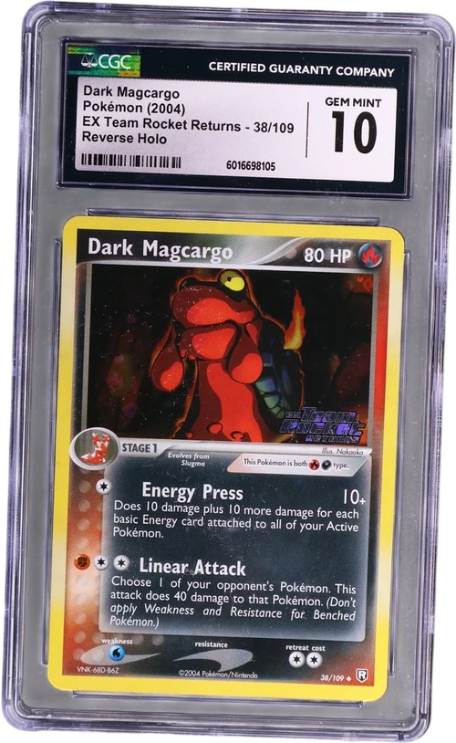 2004 Pokemon EX Team Rocket Returns 38/109 Dark Magcargo Reverse Holo