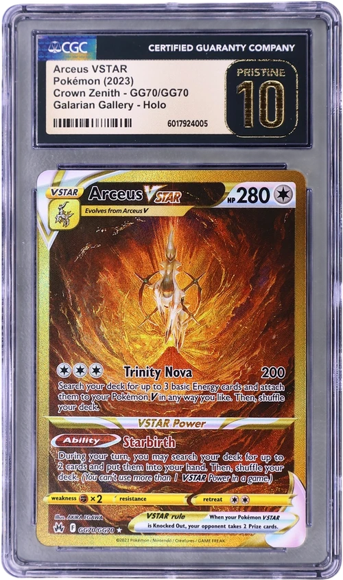 2023 Pokemon Crown Zenith GG70/GG70 Arceus VSTAR Galarian Gallery Holo
