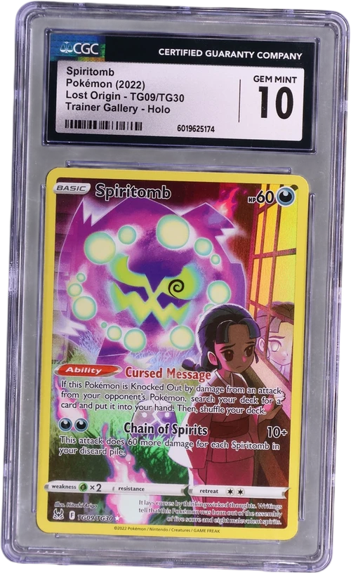 2022 Pokemon Lost Origin TG09/TG30 Spiritomb Trainer Gallery Holo